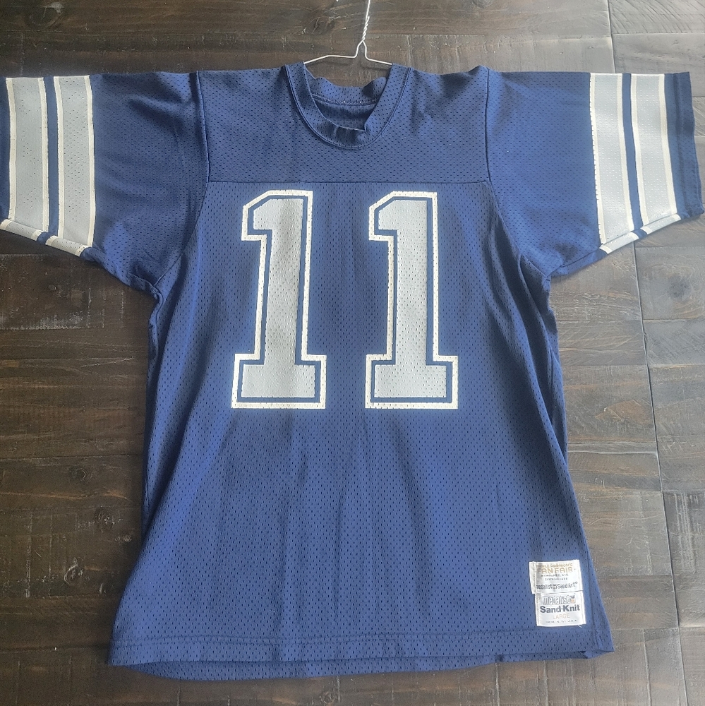 Blue Sand-Knit Men's Jersey
